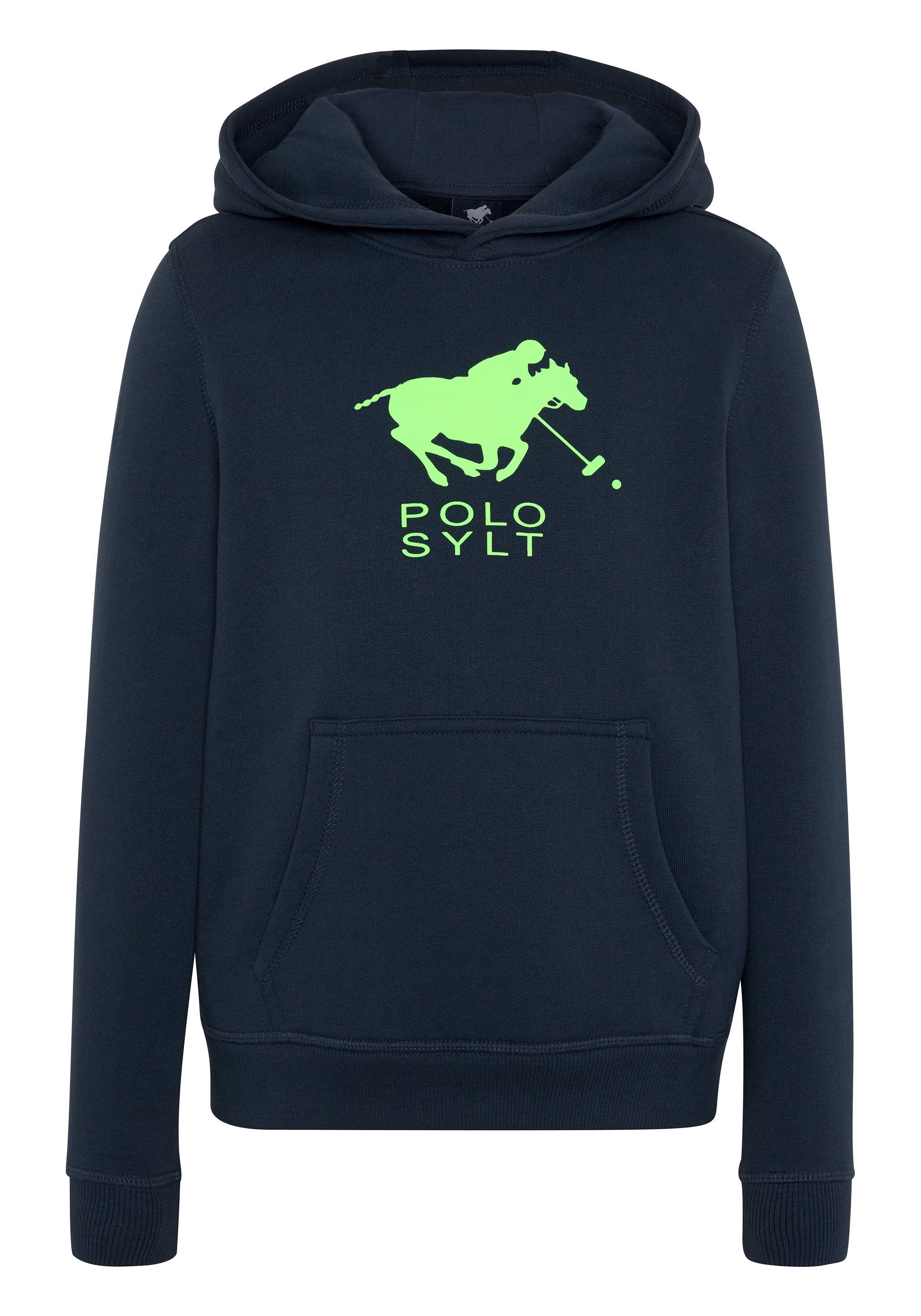 Polo Sylt Kapuzensweatshirt mit Label-Motiv