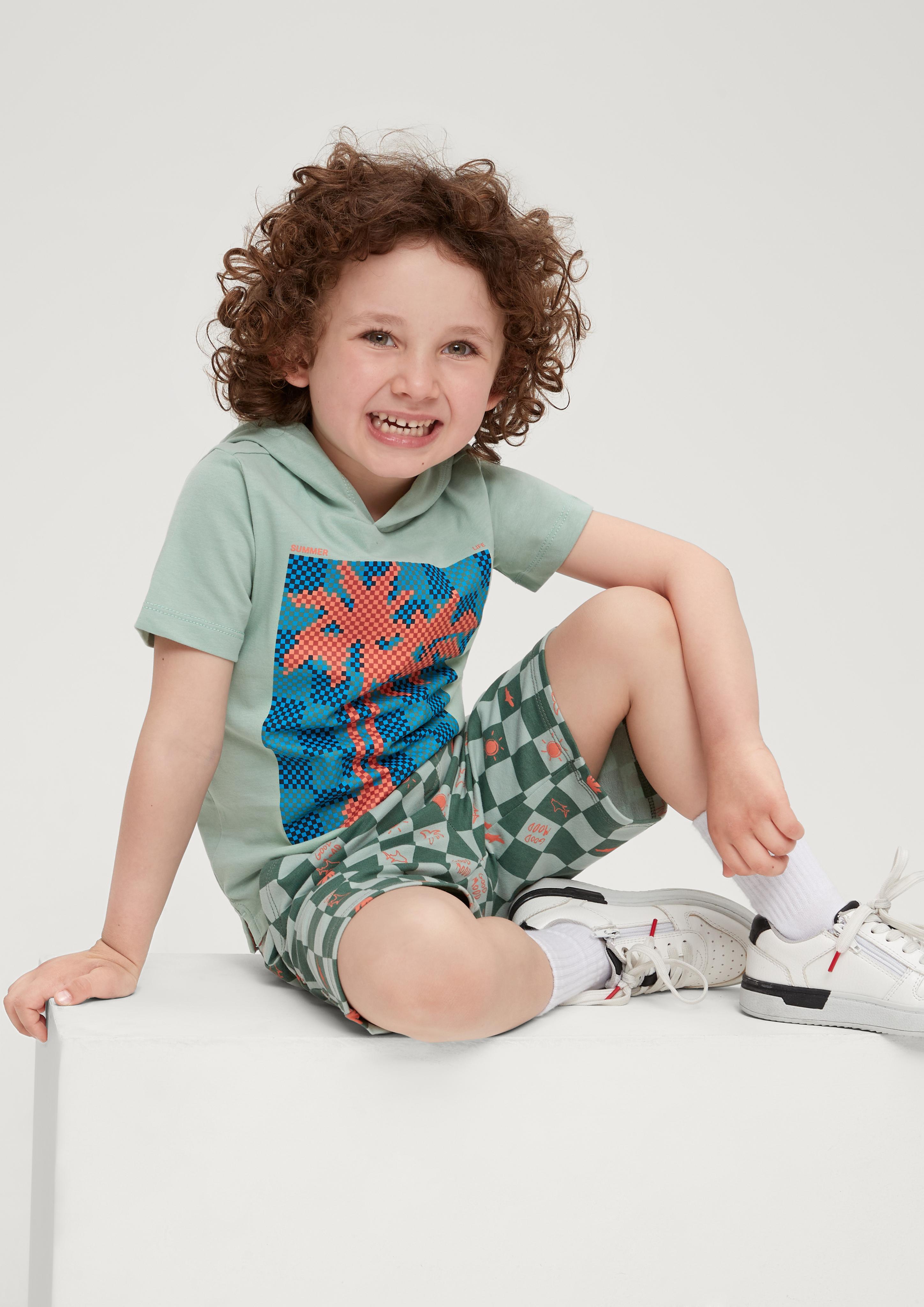 Printshirt mit Kapuze  2130691-6091