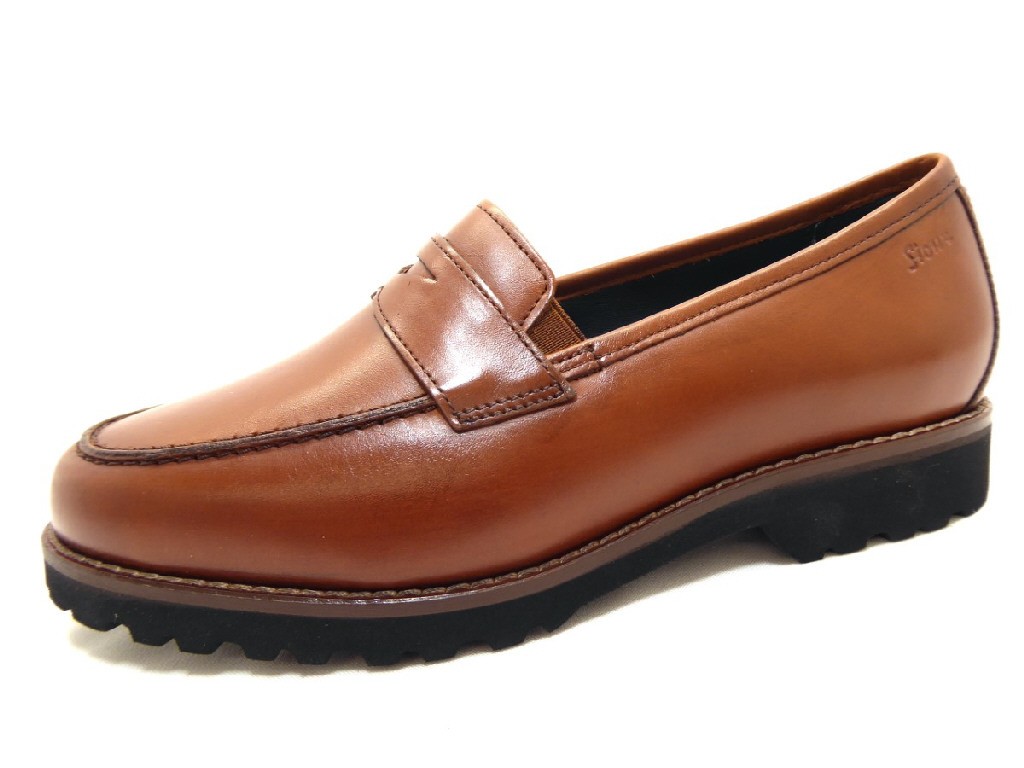 SIOUX Sportliche Slipper braun