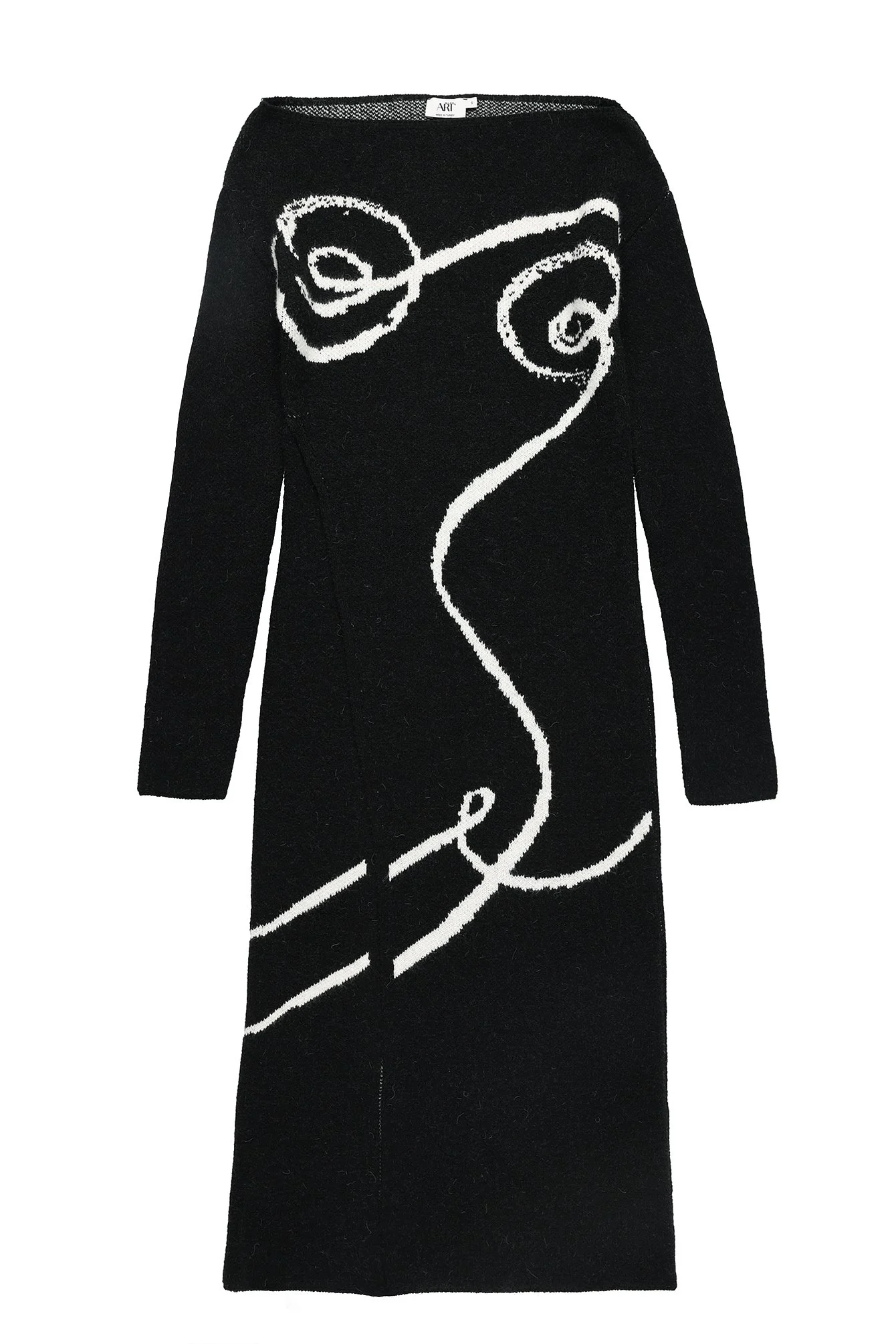 Bedrucktes Strickkleid