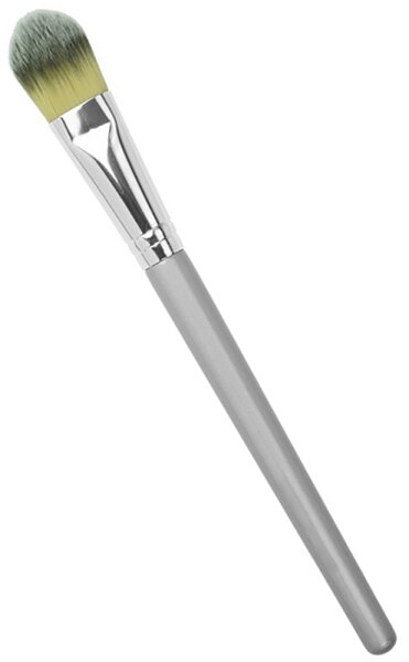 Fantasia Make-up Pinsel, silber, für flüssiges Make-up, feinstes Toray-Haar, Länge: 20 cm Foundationpinsel
