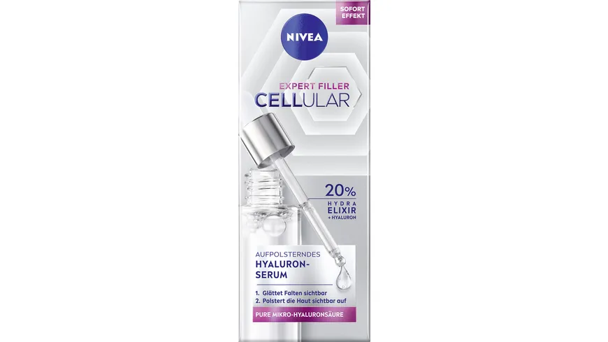 NIVEA Cellular Expert Filler Aufpolsterndes Hyaluron-Serum 30 ml