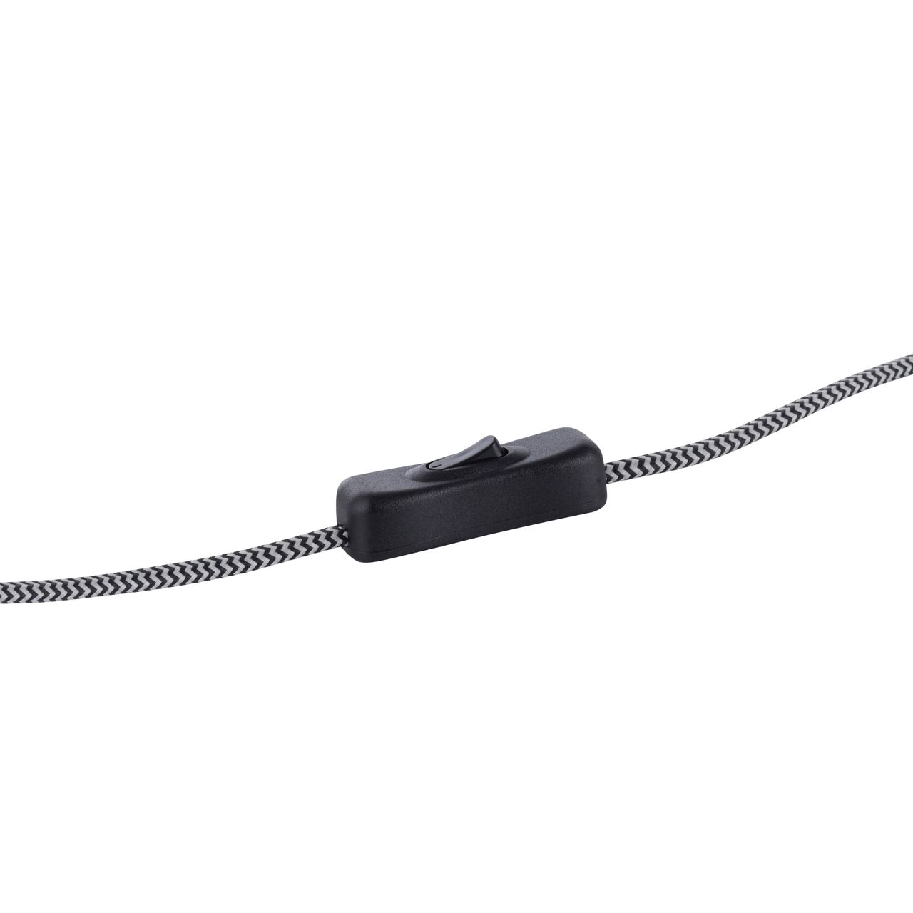 JUST LIGHT Tischleuchte ZEA, 1x E27/25,00 Watt max., Schnurschalter, Schwarz