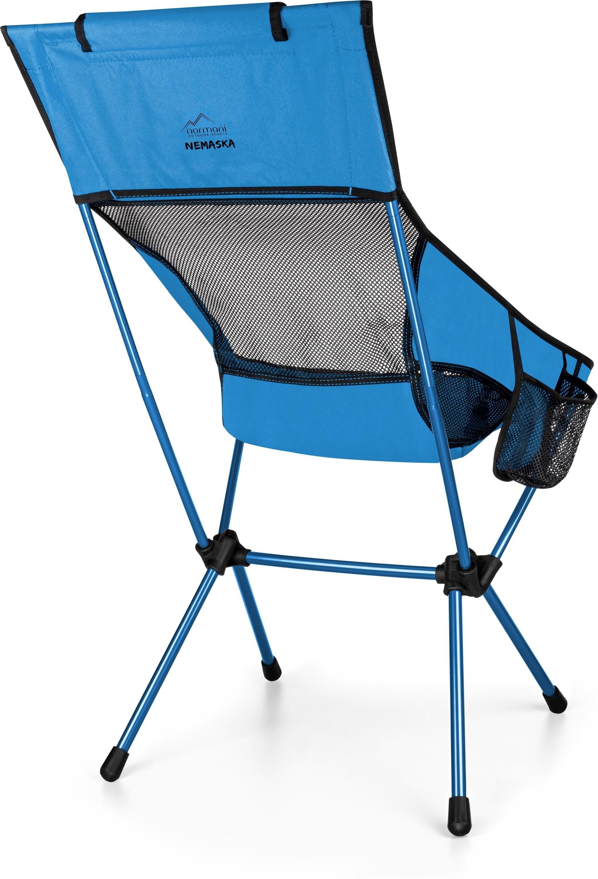 normani Campingstuhl Campingstuhl „Nemaska“, Ultraleichter XXL Outdoorstuhl Klappstuhl Faltstuhl Capingsessel - Maximale Belastbarkeit: 150 kg