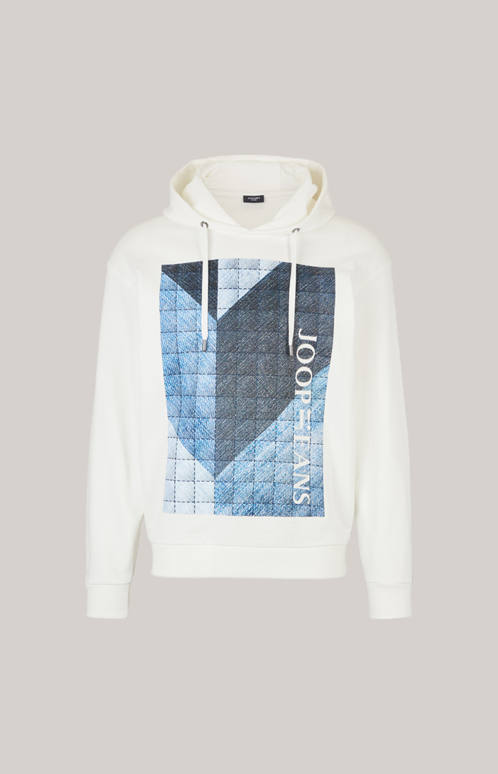 Baumwoll-Hoodie Spike in Offwhite