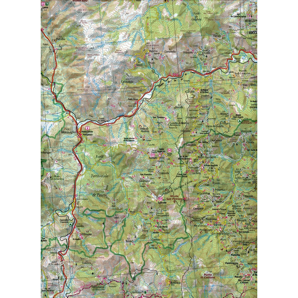 Bastia.Corte.Calvi.Île Rousse 1:100 000 - Wanderkarte