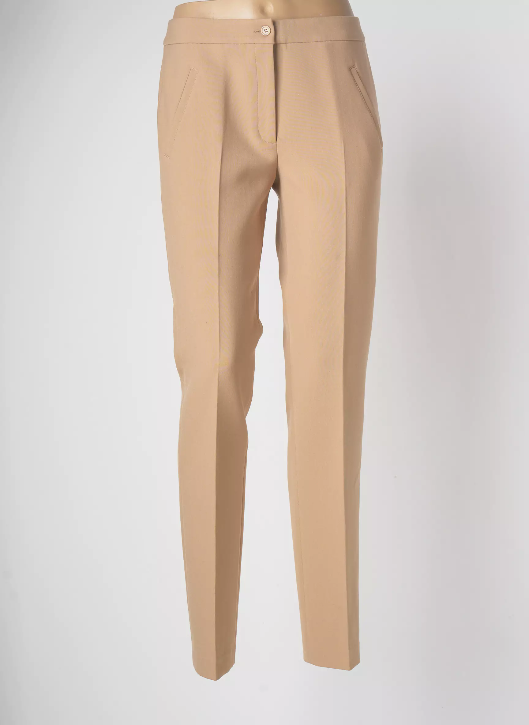 Devernois Pantalons Droits Femme couleur beige