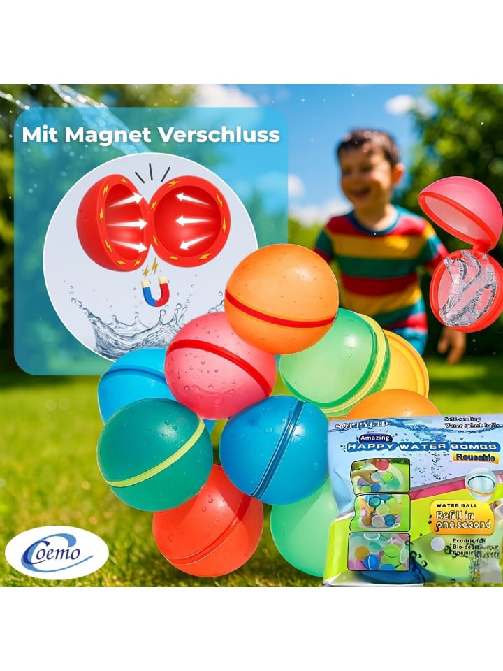 Coemo 12 Stk. magische Wasserbomben in Bunt günstig kaufen