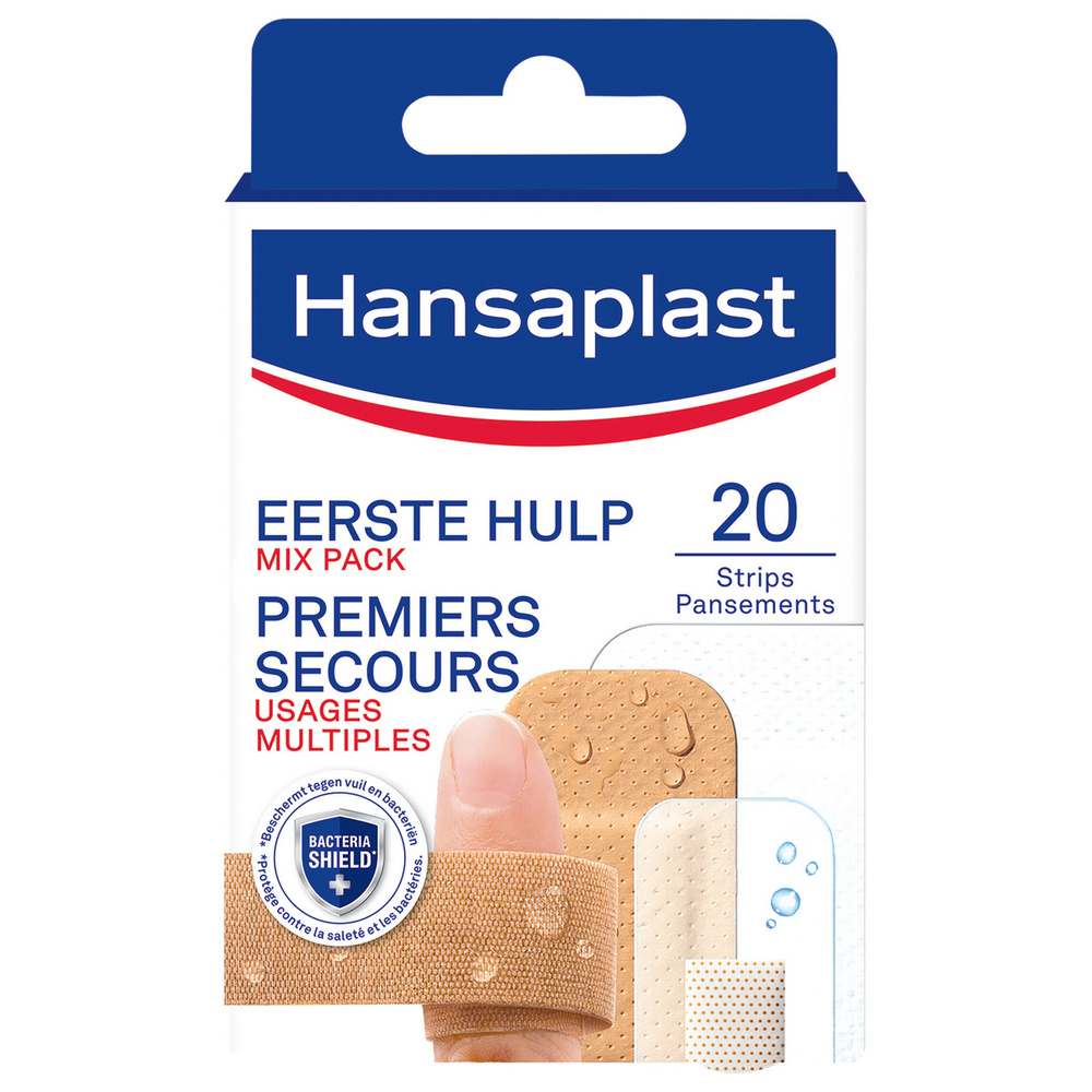 hansaplast Pansements Mix-Pack Premiers Secours Bandage, pansement, sparadrap