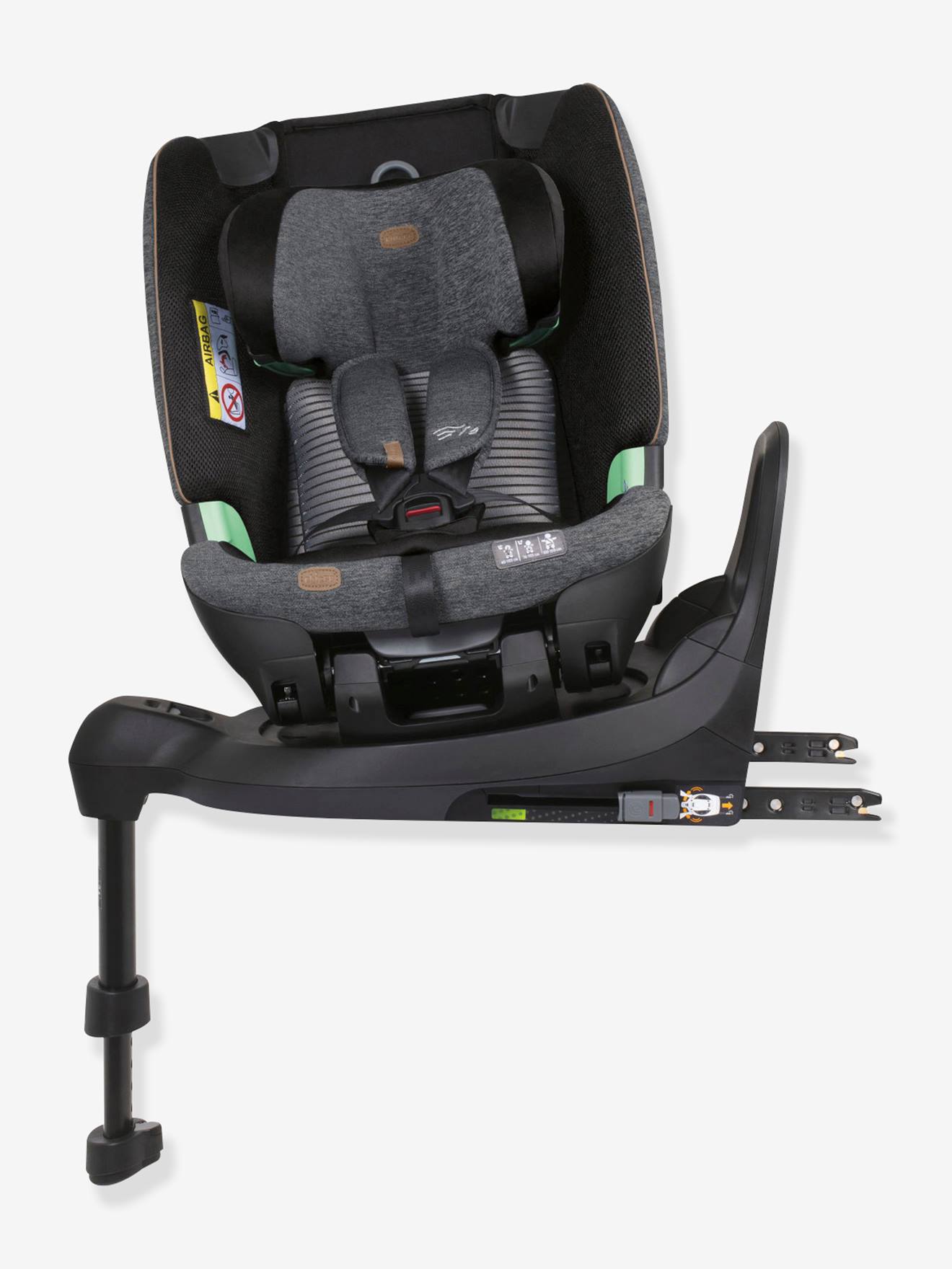Chicco Kindersitz Bi-Seat i-Size Air CHICCO, 40-150 cm, 0+/1/2/3 - schwarz