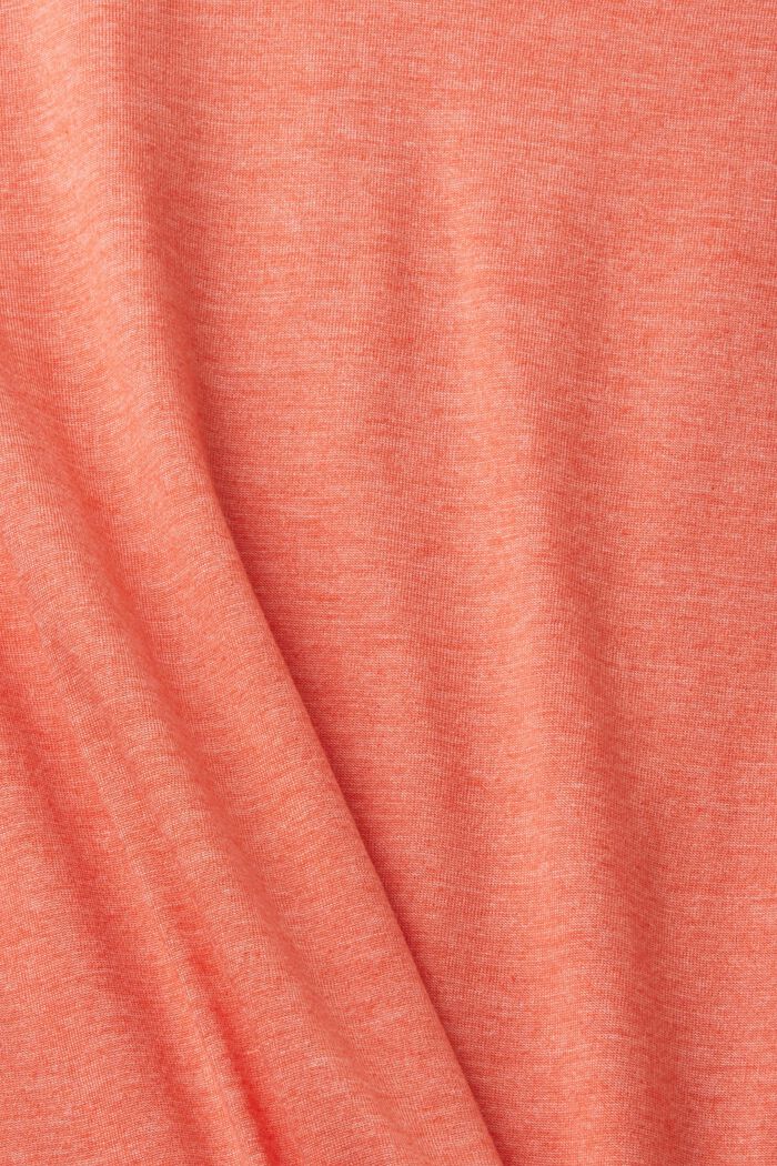 T-Shirt mit geblümtem V-Ausschnitt