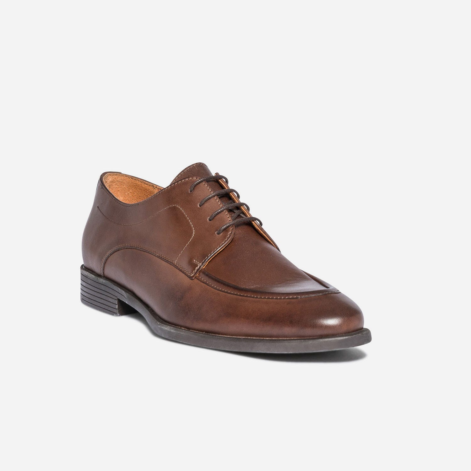 Derby chasse marron en cuir