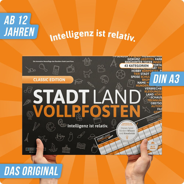 STADT LAND VOLLPFOSTEN - CLASSIC EDITION - Reisespiel