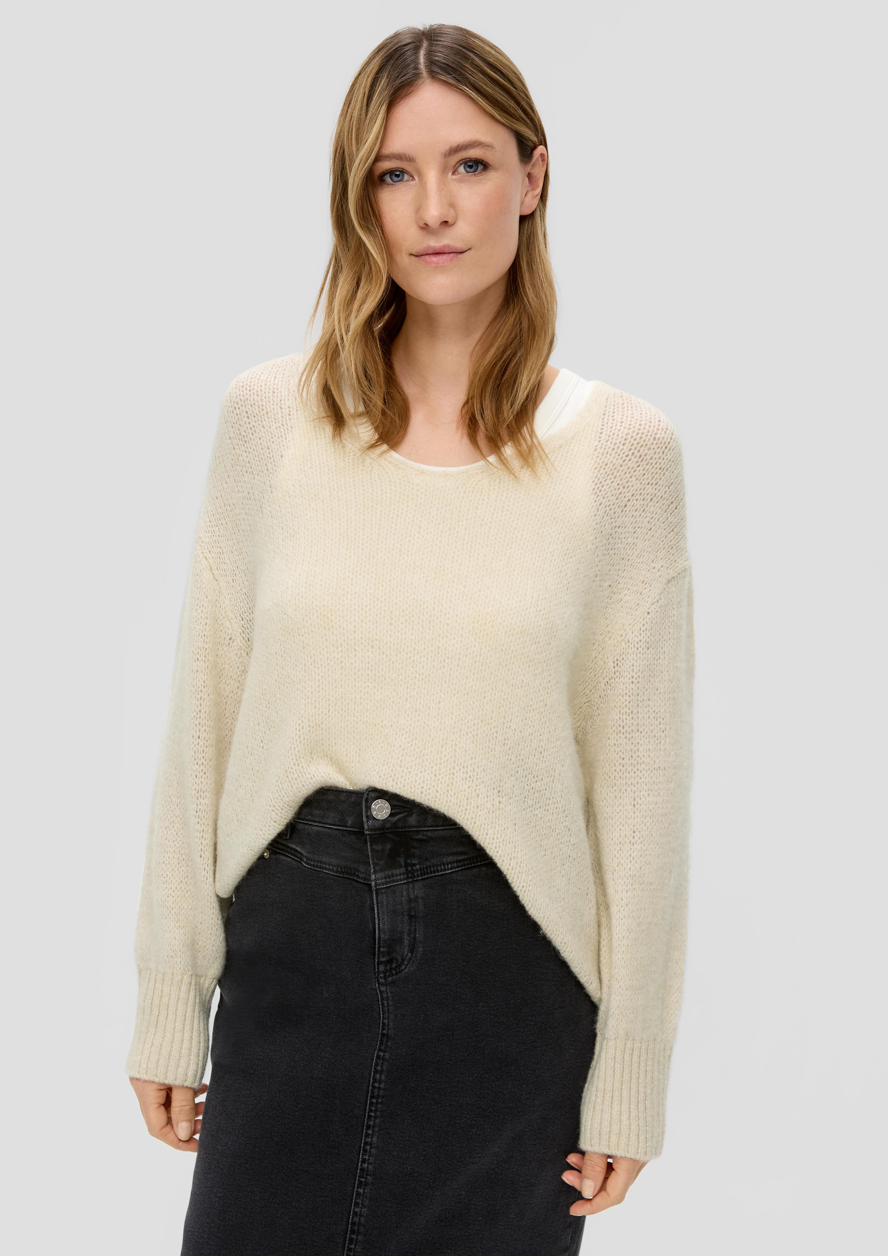 Strickpullover mit V-Ausschnitt  2139923-8105