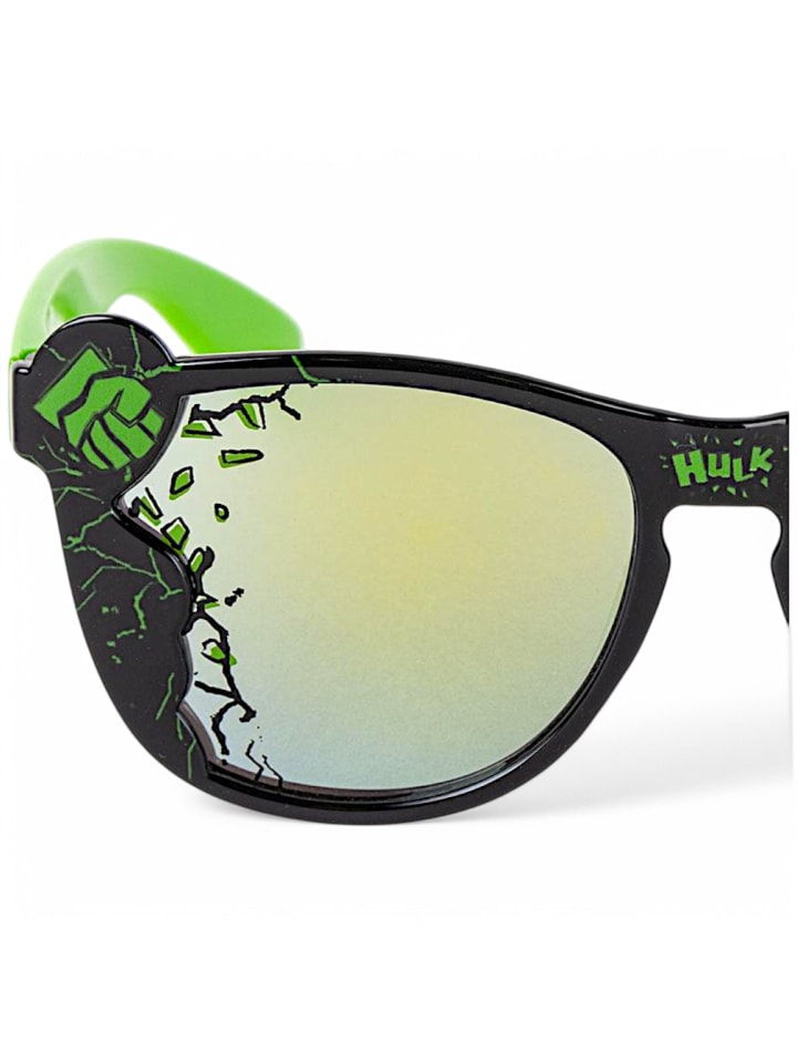 Avengers Sonnenbrille mit  Spiegeleffekt Marvel Hulk in Schwarz günstig kaufen onesize
