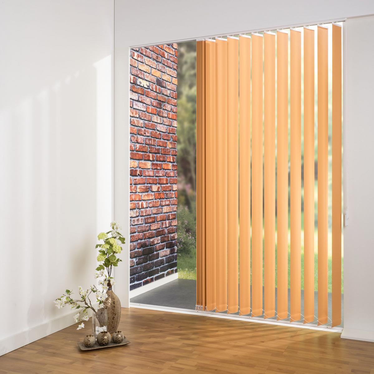 Bella Casa Vertikalanlage Maß, 127 mm Lamelle, 120 x 250 cm, apricot