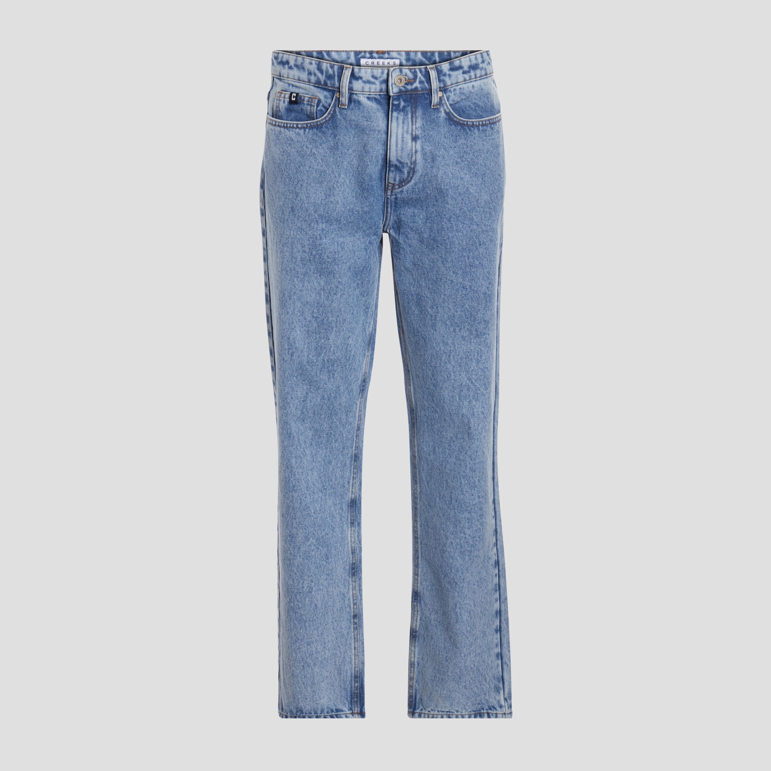 Jeans regular denim bleach homme | La Halle