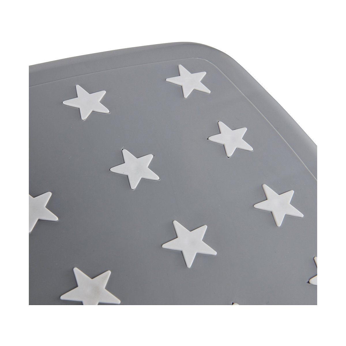 Tritthocker Igor, zweistufig, Stars, grau