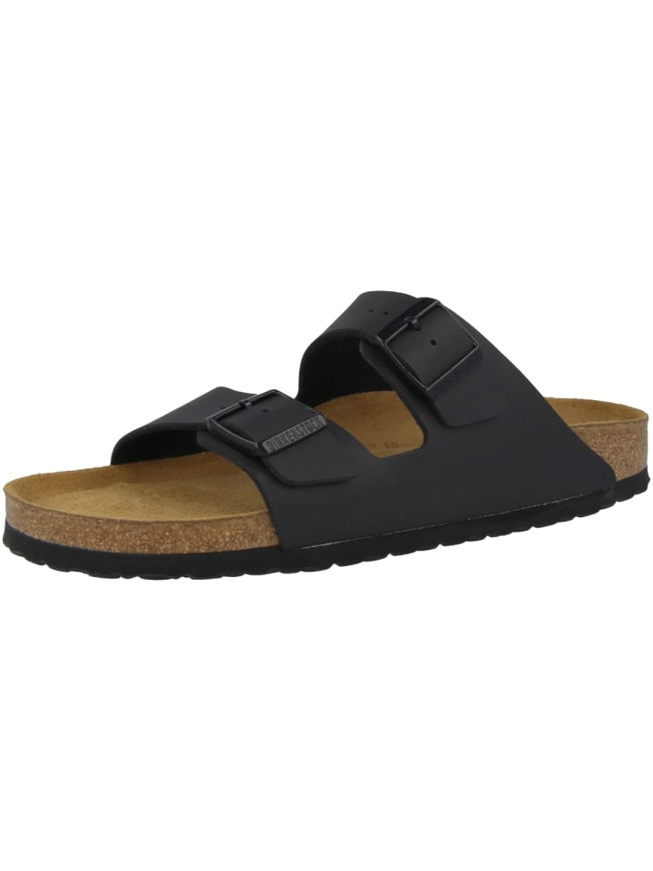 Birkenstock Sandale Arizona Birko-Flor Weichbettung schmal in schwarz günstig kaufen