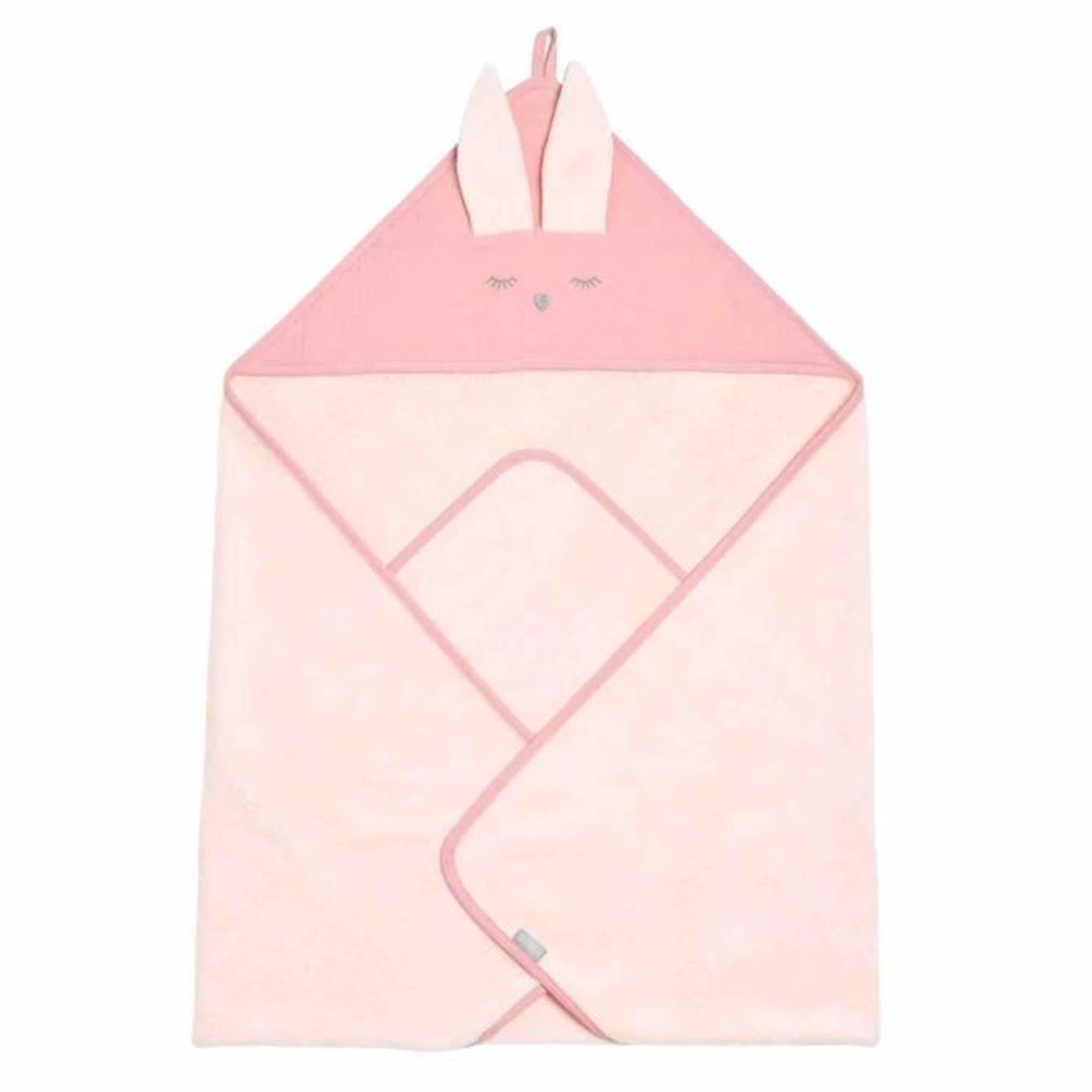 Cape de bain en bambou et gaze de coton