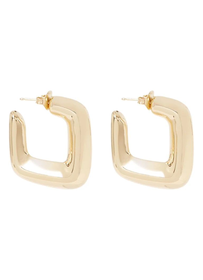 LOTT. gioielli Classic M gold-plated stud earrings