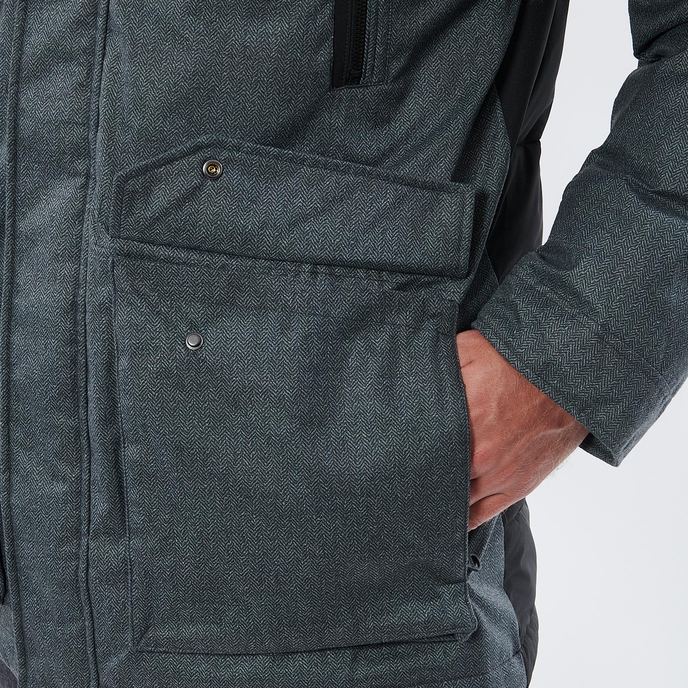 VEEN   Parka grise homme