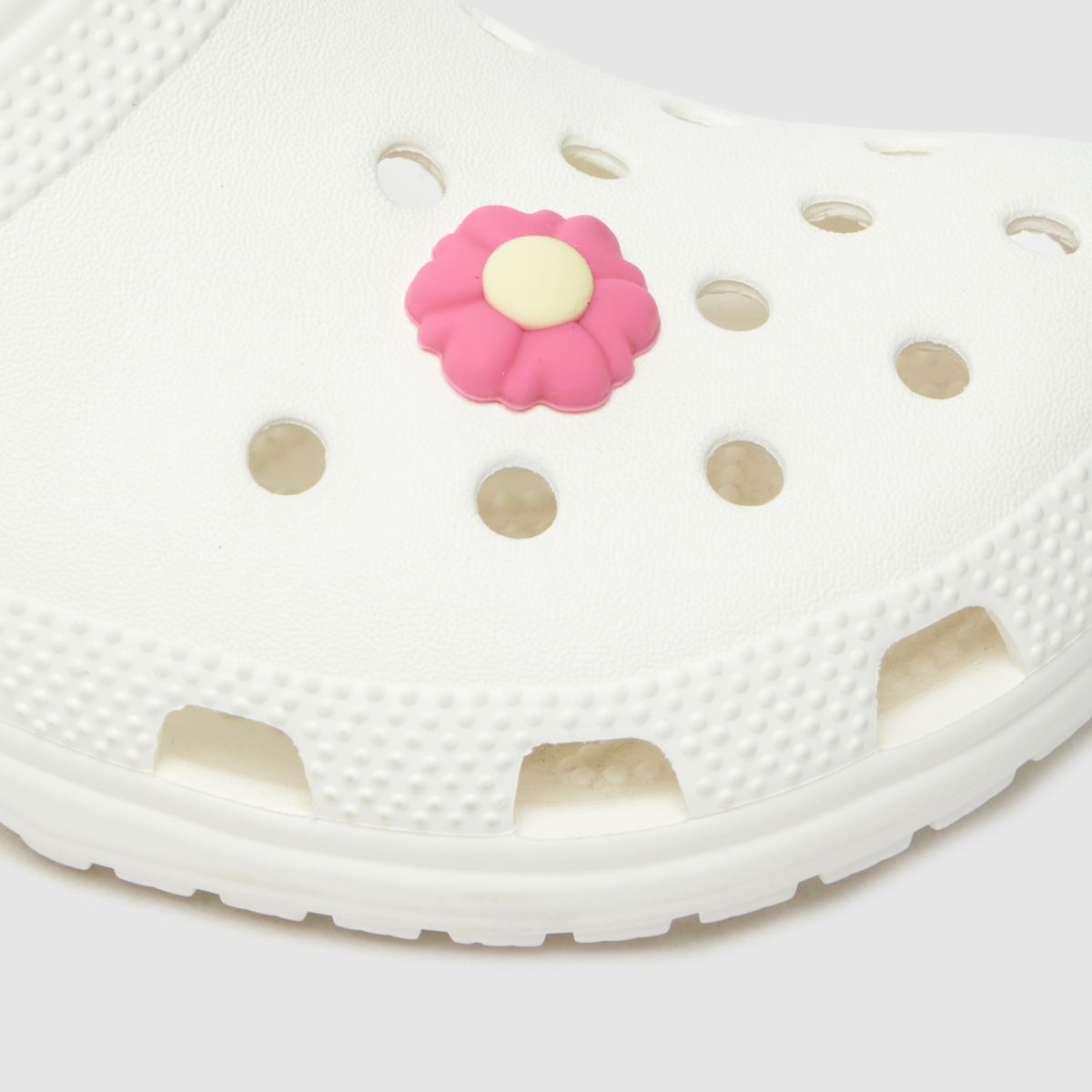 Crocs rosa jibbitz squishy blomma