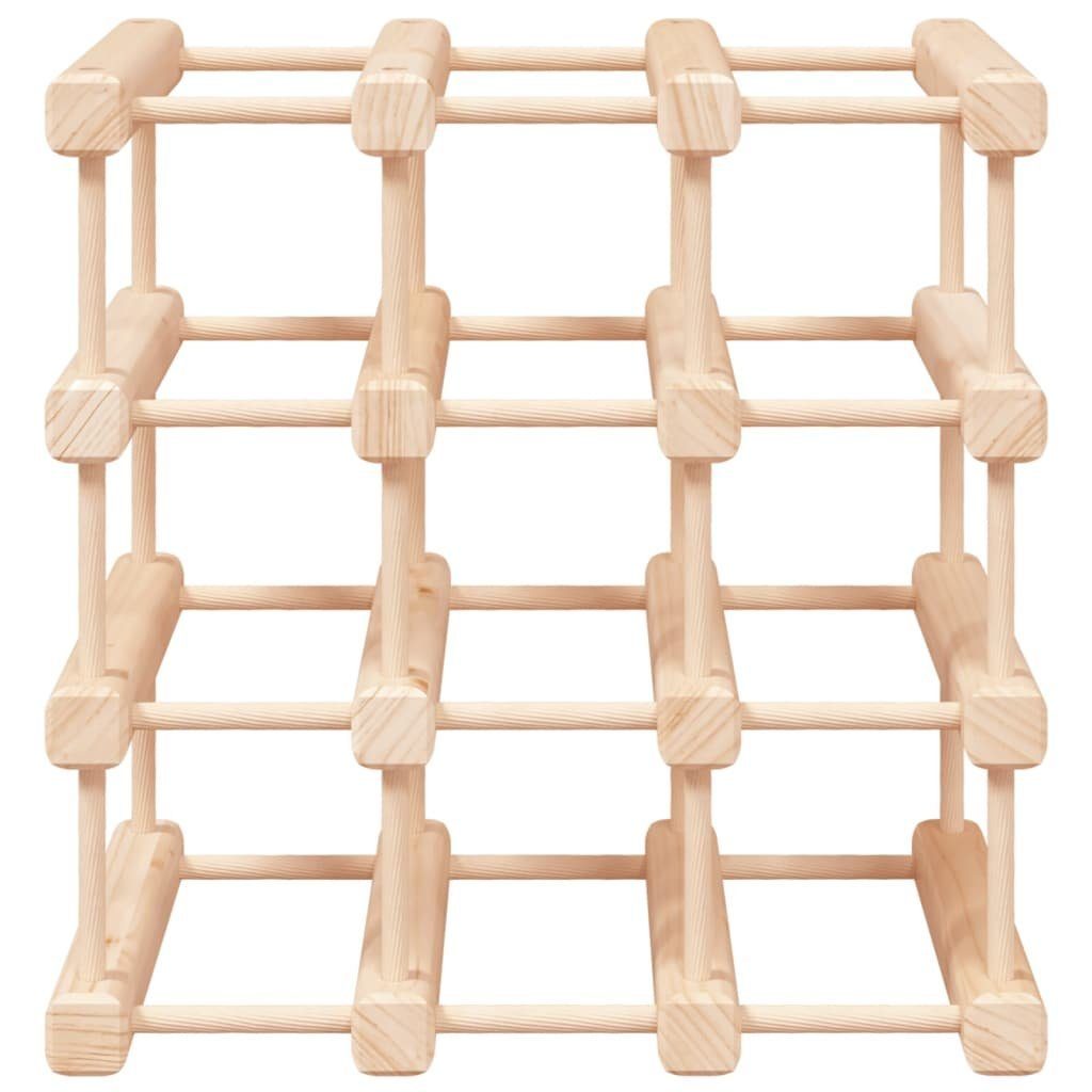 vidaXL Weinregal Weinregal für 12 Flaschen 36x23x36 cm Massivholz Kiefer, 1-tlg.