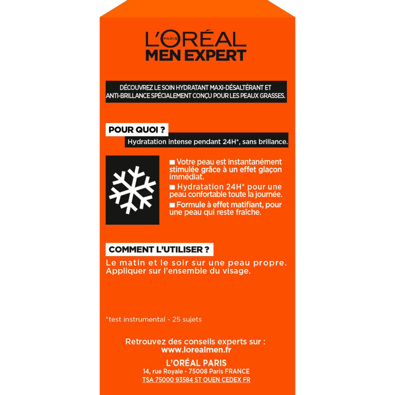 L'Oréal Paris Men Expert Hydra Energetic Gel Hydratant Maxi Désaltérant Homme