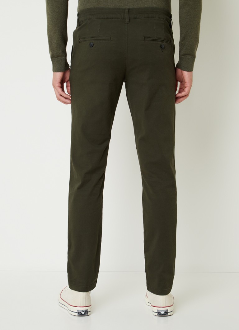Selected Homme - New Miles - Pantaloni chino slim fit din amestec de bumbac organic