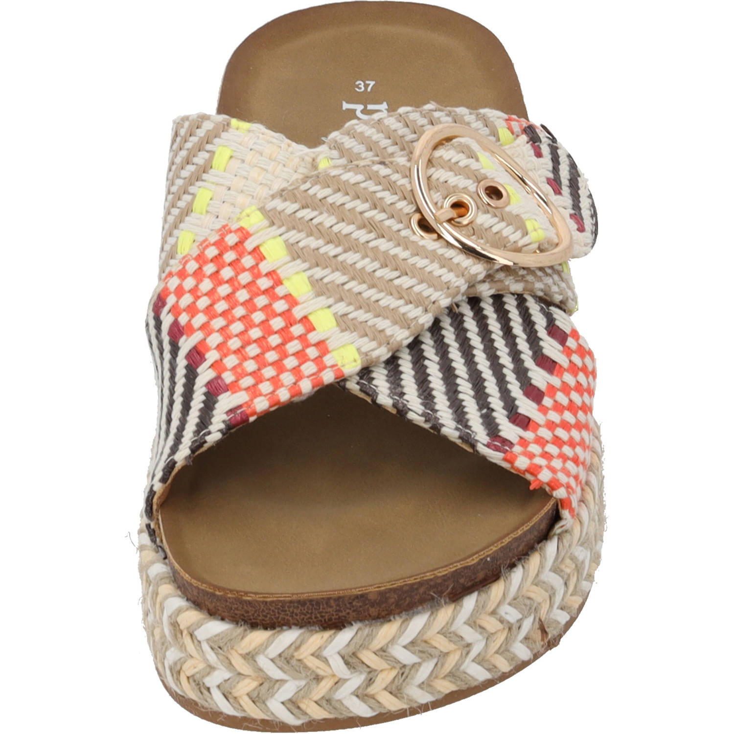 Palado Zurlo by Sila Sahin, Plateau-Pantoletten, Damen, Beige