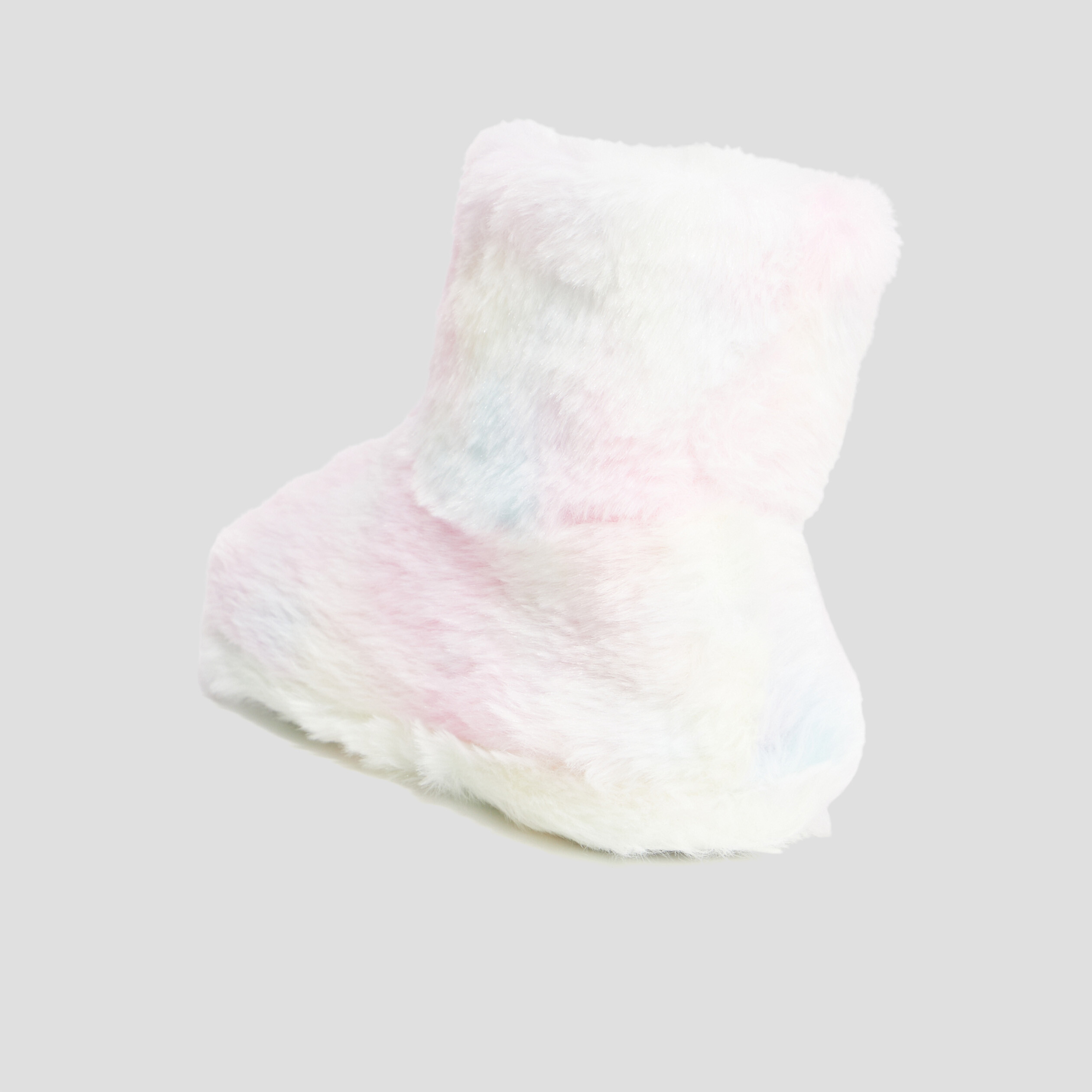 Chaussons bottines imitation fourrure multicolore fille | La Halle
