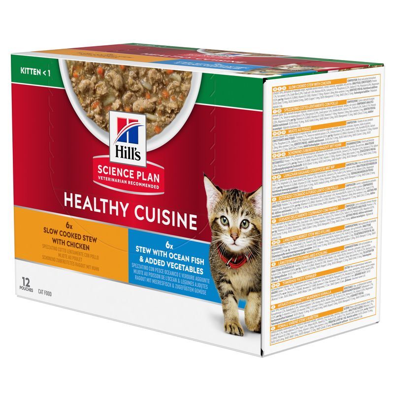 Hill's Nassfutter Hill's Science Plan Healthy Cuisine Kitten Ragout Multipack 12x80 g