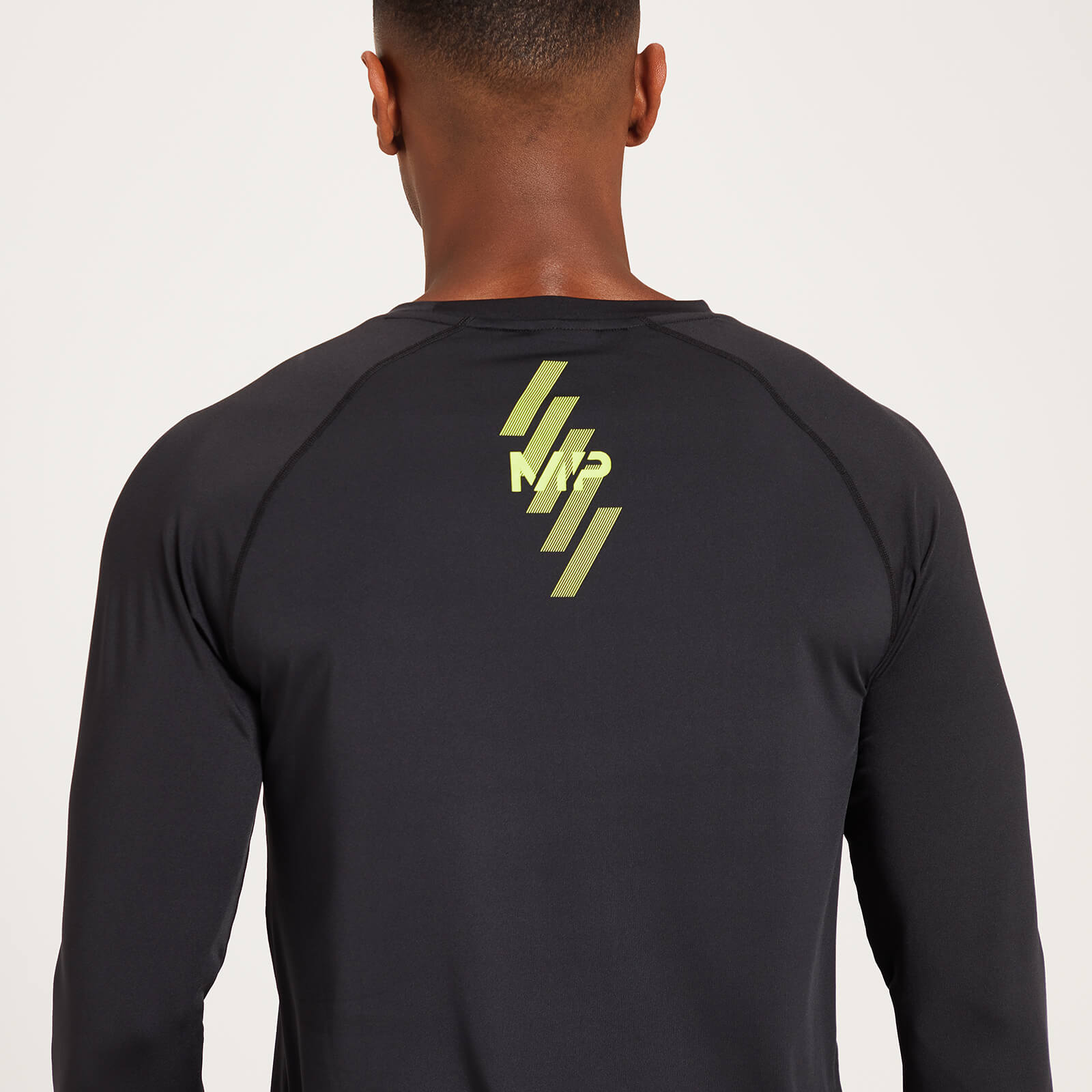 T-shirt d’entraînement à manches longues MP Linear Mark Graphic pour hommes – Noir