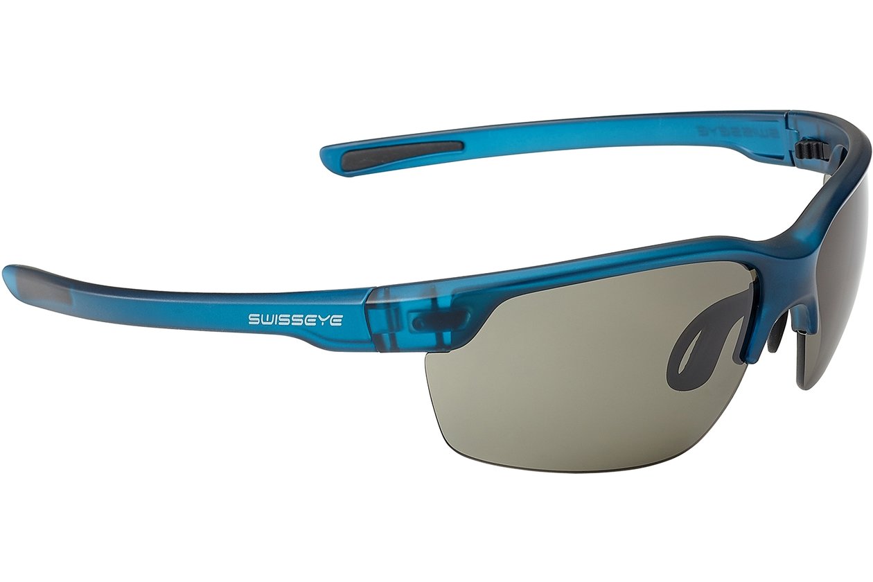 Swiss Eye Wire crystal turquoise matt, black / smoke FM Lens
