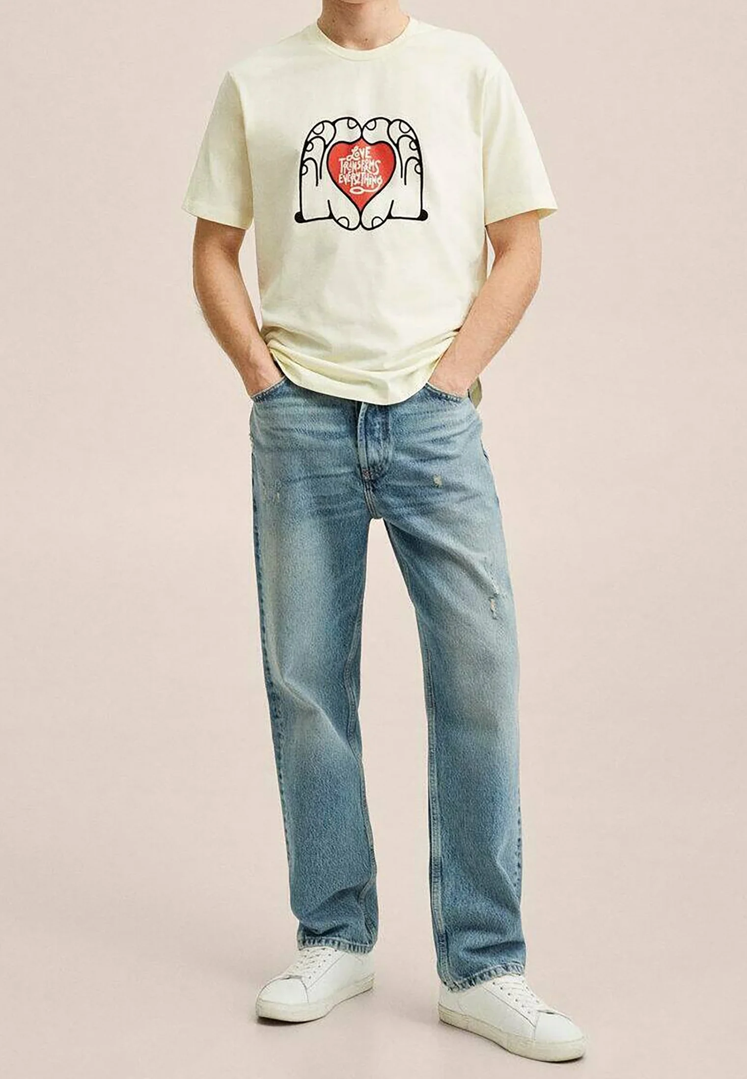 Camiseta Mango con estampado