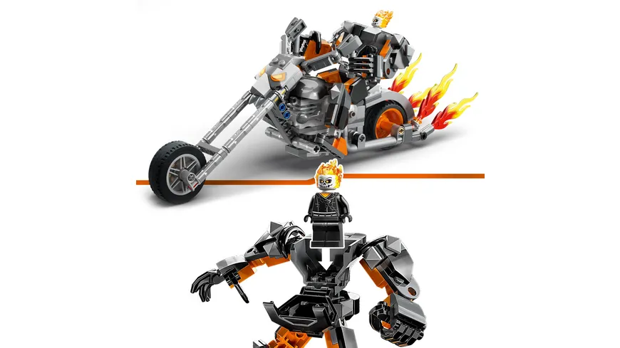 LEGO Marvel 76245 Ghost Rider mit Mech & Bike, Superhelden Set