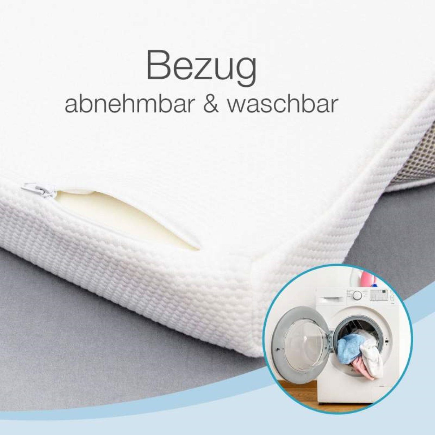 Nackenstützkissen Visco, Bestschlaf, Füllung: Polyurethan, Rückenschläfer, Seitenschläfer, Bauchschläfer