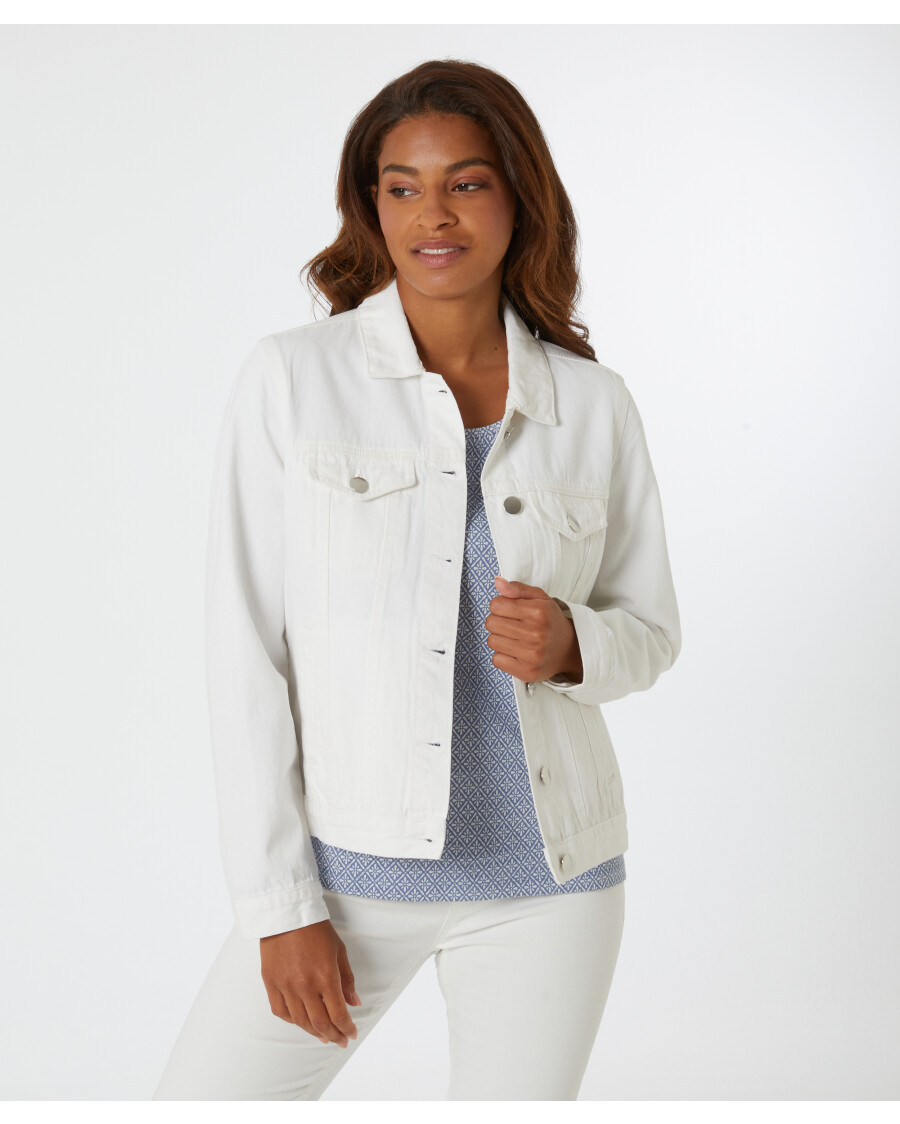 Weiße Twilljacke