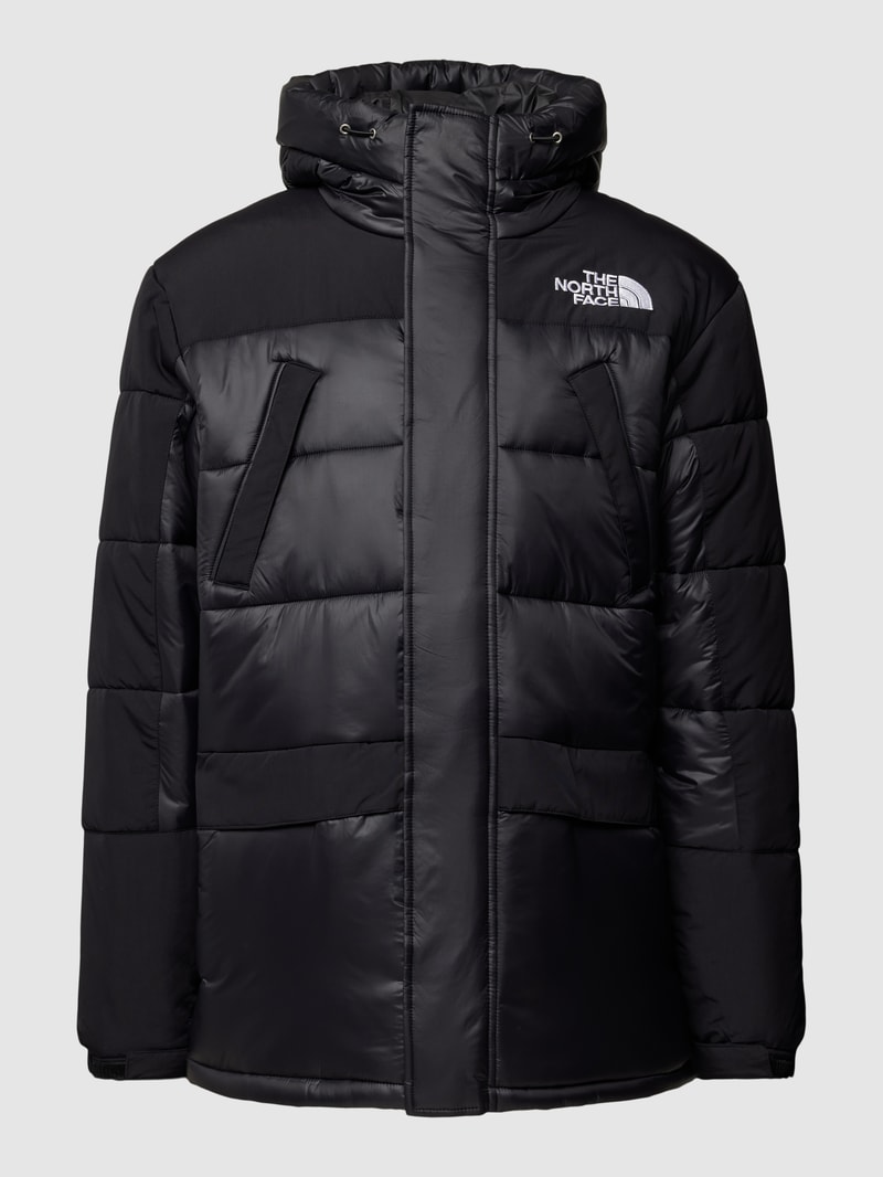 Steppjacke mit Label-Stitching Modell 'INSULATED' in schwarz
