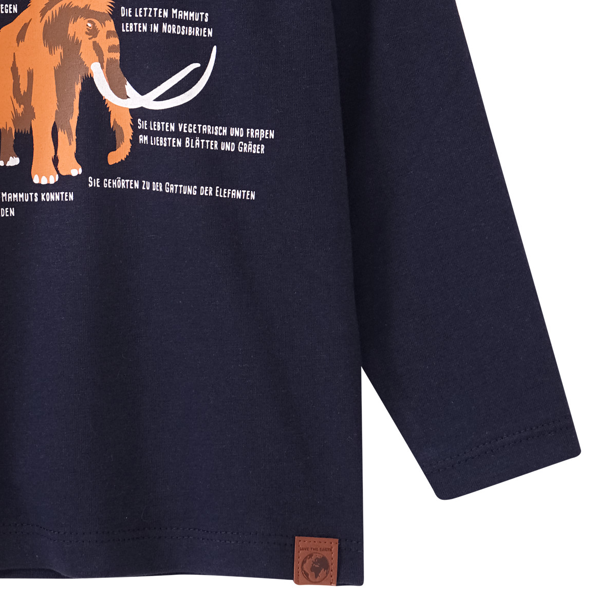 Baby Langarmshirt mit Mammut-Print