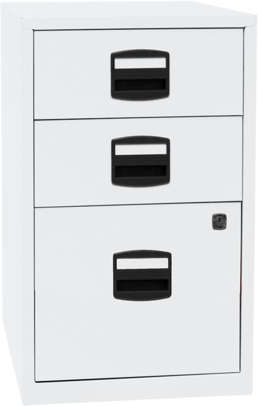 Bisley Home Beistellschrank PFA 2 Schubladen Verkehrsweiß 413 x 400 x 672 mm