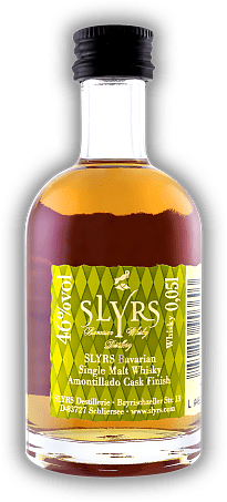 Slyrs Bavarian Single Malt Whisky Amontillado Cask Finish 0,05 Liter Slyrs Bavarian Single Malt Whisky Amontillado Cask Finish 0,05 Liter  0,05	 Liter - Vol 46%