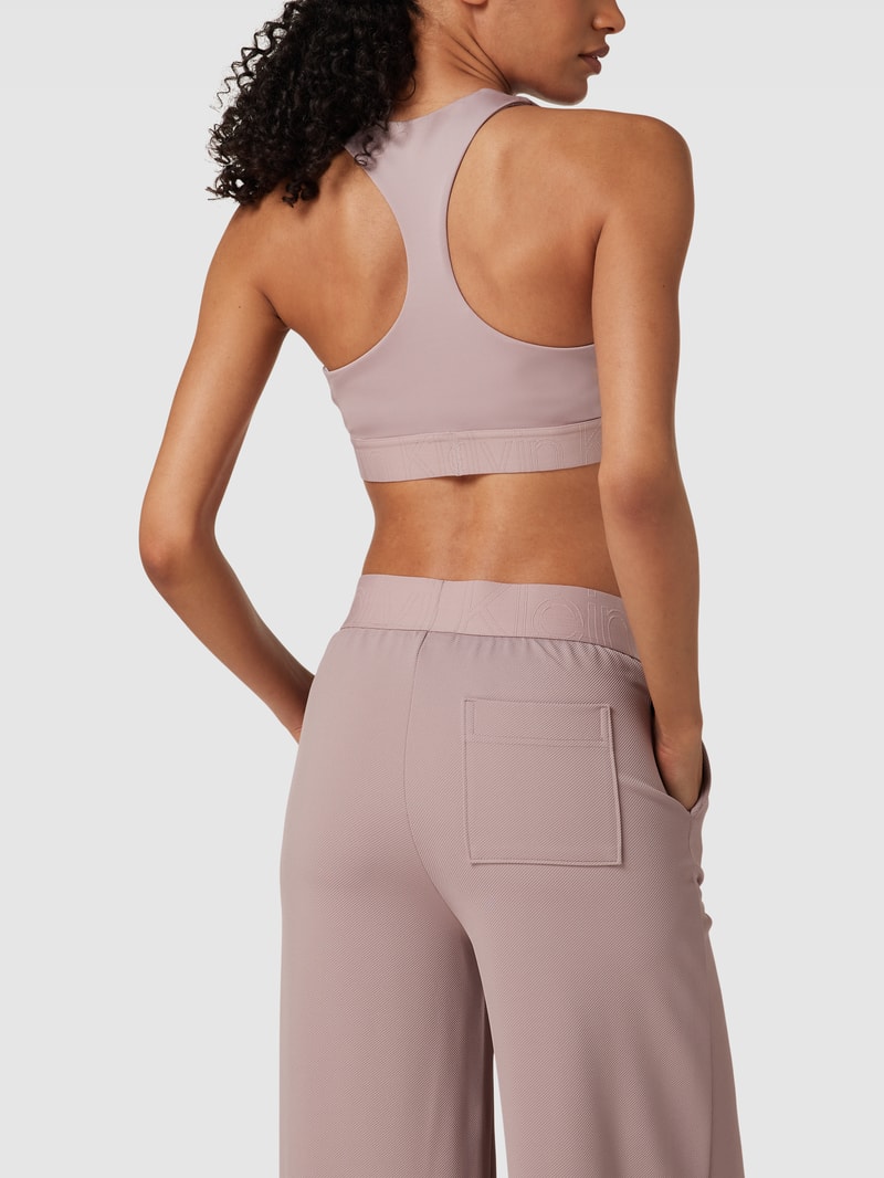 Bustier mit Racerback Modell 'Medium Support Sport' in rosa