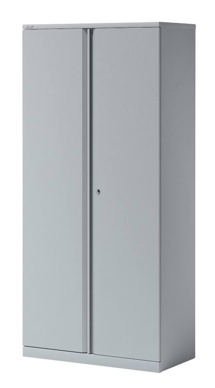 Bisley Flügeltürenschrank 4 Fachböden Essentials Lichtgrau 914 x 470 x 1.970 mm