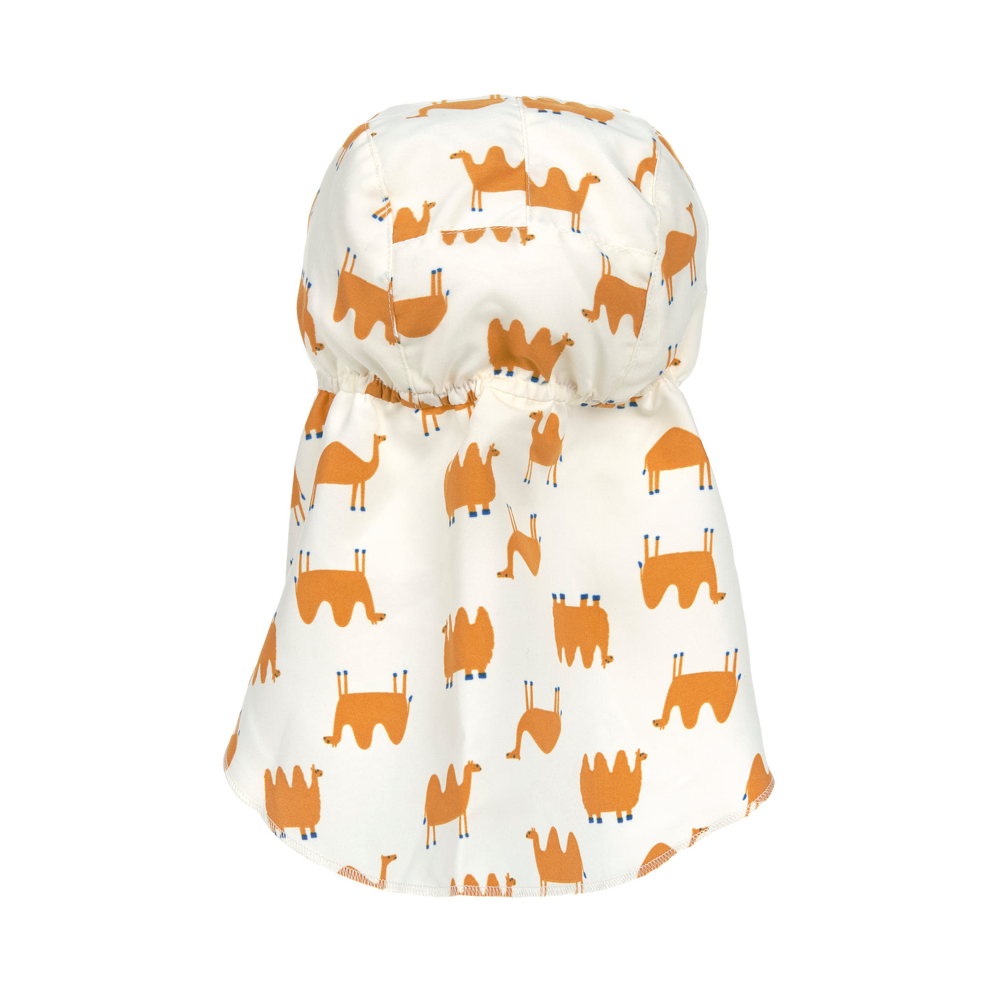 Sonnenhut Baby (UV Schutz & Nackenschutz) - Kamel, Weiß