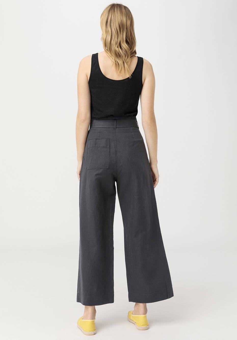 Culotte aus Bio-Leinen mit Bio-Baumwolle