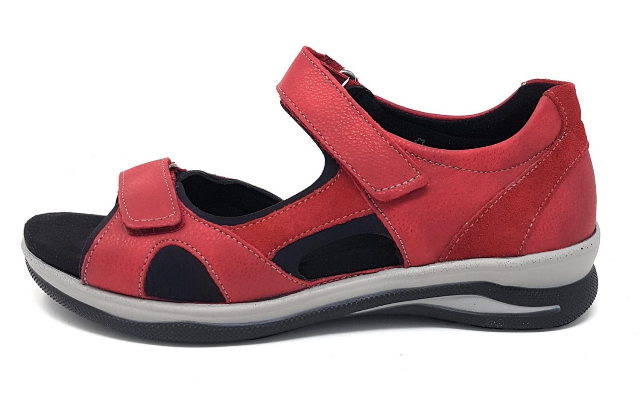FIDELIO Komfort Sandalen rot