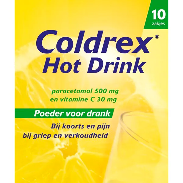 Coldrex forró ital 500 mg por szájon át történő italgyógyszerhez - 10 darab