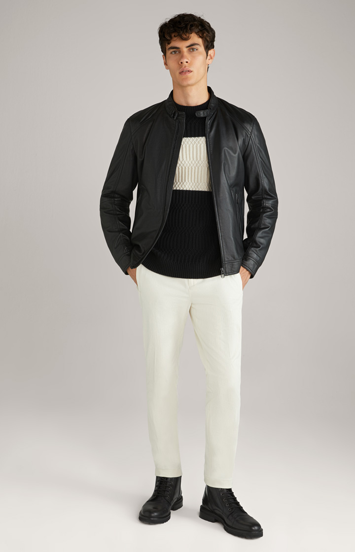 Lederjacke Smoky in Schwarz